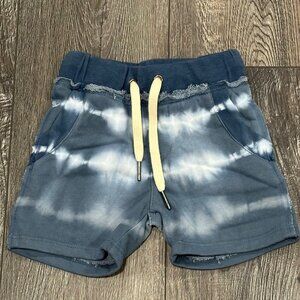 Miki Miette Blue Tie Dye Sweatpant Shorts, Size 6 Months, NWT